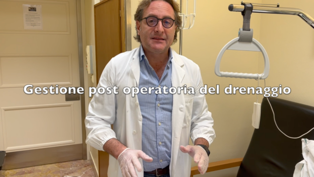 Gestione post operatoria del drenaggio